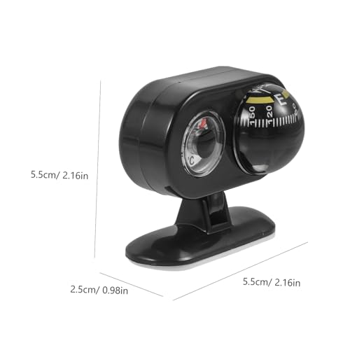 Bola Brújula para Coche Mikikit con Termómetro y Montaje Adhesivo en Tablero, Indicador de Dirección para Vehículos, Barcos, Camiones y Accesorios de Viaje al Aire Libre miniatura 2