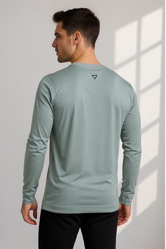 Image of Men's Crew Neck T-Shirt | Premium Polyester Fabric | Breathable, Lightweight, Stylish Activewear for Gym, Training & Casual Wear