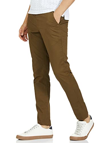 Image of Colorplus Men's Cotton Blend Print Pattern Nuvo Fit Flat Front Casual Trouser