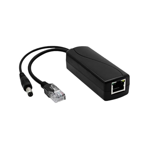 48 V �` 12 V �p���[�I�[�o�[�C�[�T�l�b�g �X�v���b�^�[ DC5.5x2.5mm RJ45 �v���O 10/100Mbps �Z�L�����e�B �J�����p ���肵���A�_�v�^�[ �A�_�v�^�[