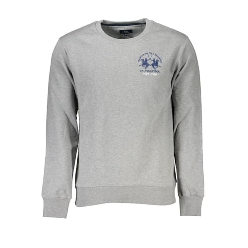 Pull col rond en coton brodé pour homme La Martina
