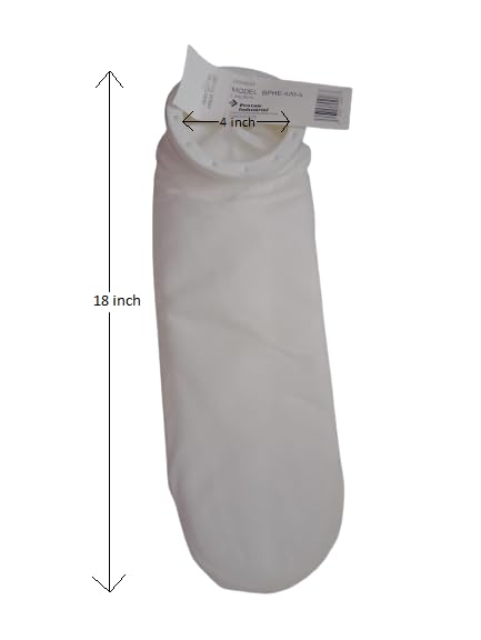 Plopex 1 Micron Water Filter Bag Suitable for 4" Dia & 20" Length Aquarium Fish Tank Filter Sump Felt Sock Mesh Net Bag Micron Bore & R.O. Water Filter Bag 1
