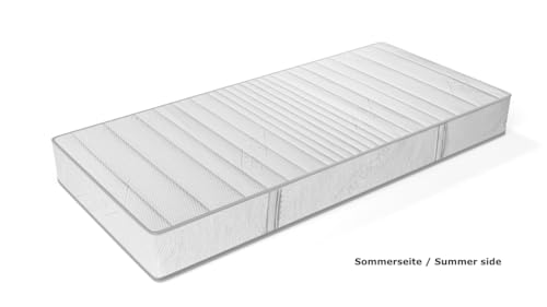 7 Zonen Gelmatratze Gelschaum Matratze Relax Höhe 25 cm mit 8 cm Gel Memory Schaum soft weich Raumgewicht RG50 + 7 Zonen Kaltschaum Schlafen wie auf Gelmatratzen Alternative Wasserbett (100 x 200 cm) – Bild 6