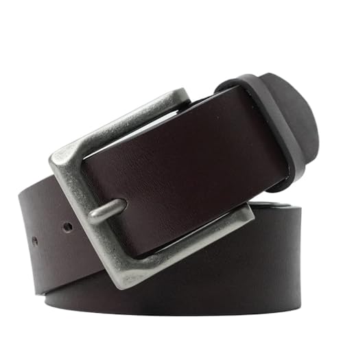 JSEIAJB Belt Needle Buckle Casual Belt With Solid Alloy Buckle Leather Vintage Belt