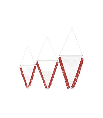 Grupo K-2 Wonduu Banderín Triangular Para Sublimación Rojo 300 X 200 Mm