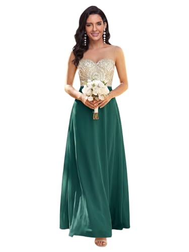 Robe de soirée en mousseline femme robe longue cocktail col diamant