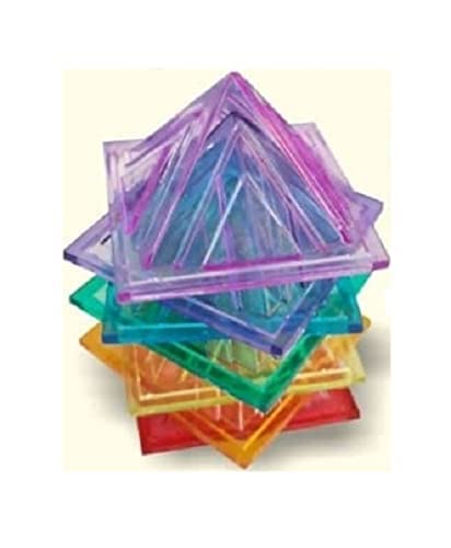 ACUCAPITAL MART Seven Chakra Pyramid - Set of 7 Colour