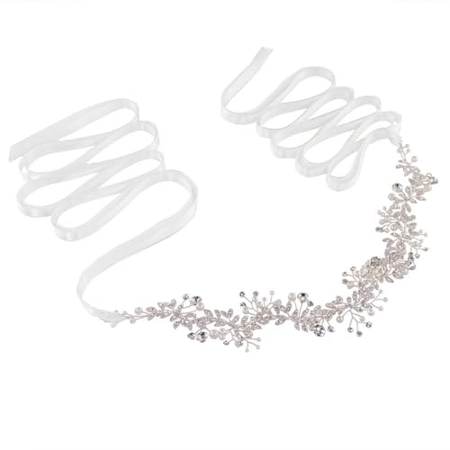 azaleas Bridal Wedding Dress Belt, Crystal Bridesmaid Sash, Rhinestone Flower Girl Belts, Evening Gown Jeweled Accessories for Women