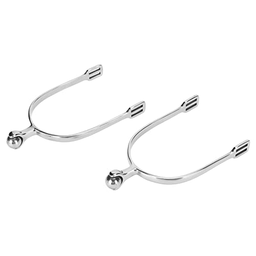 Horse Spurs, English Stainless Steel with Roller Spurs, Horseshoe Nails for Equestrian Boots Men Horsemanship Lovers E Rian Gear Accessories Ing Competitions Dressage Entertainment