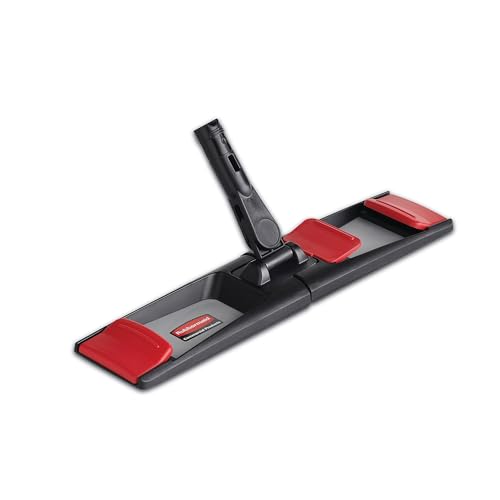 Rubbermaid Commercial Products Microfiber Adaptable Flat Mop, 18" Frame, Microfiber Head, Green, WaveBrake, Wringable for Heavy-Duty Cleaning/Hardwood/Tile/Laminated Floors in Kitchen/Lobby/Office image 3