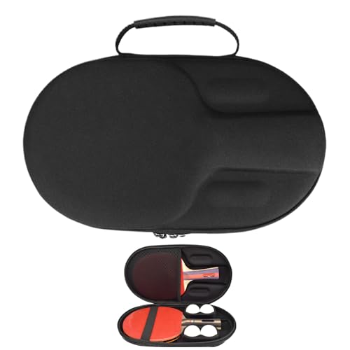 卓球ラケットケース | 携帯用防水バットバッグ,ポータブル ハードシェル 収納ケース 男女兼用 スポーツ 旅行 ジム アクセサリー