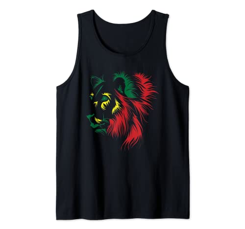 Leone Rasta | Regalo Carino Reggae Leone Canotta