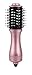 Aria Beauty Mini Blowdry Brush, Rose Gold, 3 Adjustable Heat/Speed Settings, 110 Volts, 600W Motor, Tourmaline Barrel