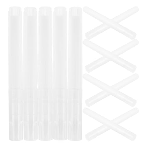 Tofficu Rotuladores de Pintura Recargables Transparentes 20 Piezas, Cuerpo de Plástico Vacío con Punta Fina y Blanda, Marcadores Reutilizables para Dibujo, Graffiti y Manualidades