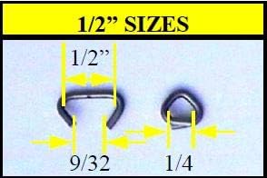 1/2 Stainless Steel Hog Rings (100 Count) - Image 4