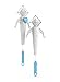 Dreamus Official K-POP LIGHT STICK - White, Blue - LED - Plastic - Battery Powered
