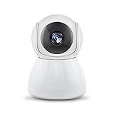 La cámara de seguridad [POSICIONAMIENTO RÁPIDO Y VISUALIZACIÓN PANORÁMICA] tiene una lente de gran angular de 100 ° con un rango de rotación vertical de 350 ° y horizontal de 100 ° para lograr una vista panorámica de 360 ​​°, sin ninguna zona ciega, solo necesita hacer clic para ver donde desee en la panorámica pantalla