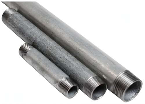 Niple roscado 3/4' x 1000 mm de acero galvanizado – rosca macho-macho, robusto y estable para agua, calefacción y uso industrial