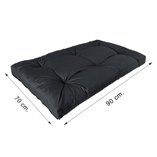 Aveanit Wasserdichtes Hundebett große Waschbar 90x70x10cm hundematratze Schwarz