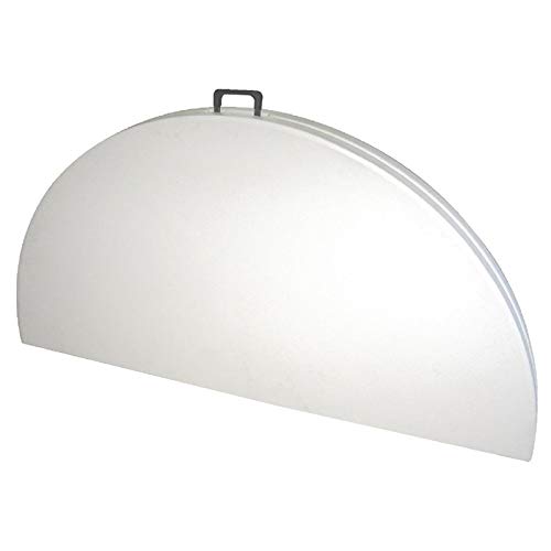 chiner Mesa Redonda Plegable al Centro 152 cm, Acero Lacado y Polietileno HD, Interior y Exterior, para Catering y Eventos, hasta 8 comensales