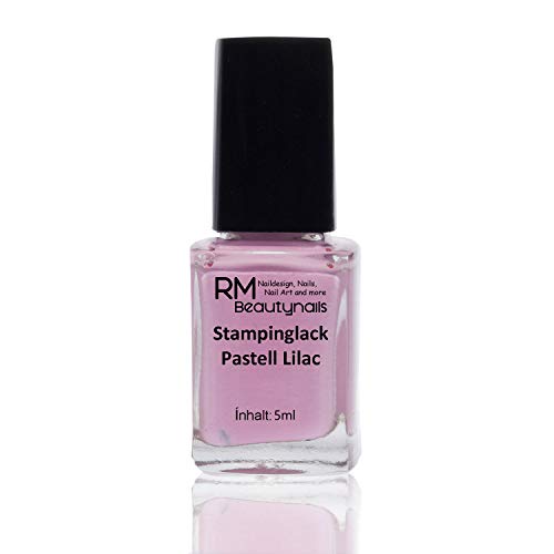 6x5ml Stamping-Lack Pastell Set Rosa Lila Blau Lilac Mint Gelb Nagellack Nail Polish Fingernägel (6er Pack) – Bild 5