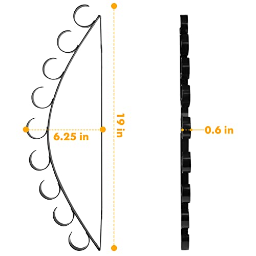 Yhaspace Fishing Rod Holder / Fishing Rod Rack / Fishing Pole Holder Wall /Ceiling Mount, Hold Up To 8 Fishing Rods, Fishing Poles Storage & Display (Curved - 9 Fishing Rod) #TOP6
