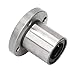 Linear Motion Bearing Ball Round Flange Set High Precision Low Noise Durable Bearing Steel Construction for Industrial Machinery and Equipment 2Pcs Kit (LMF20UU)