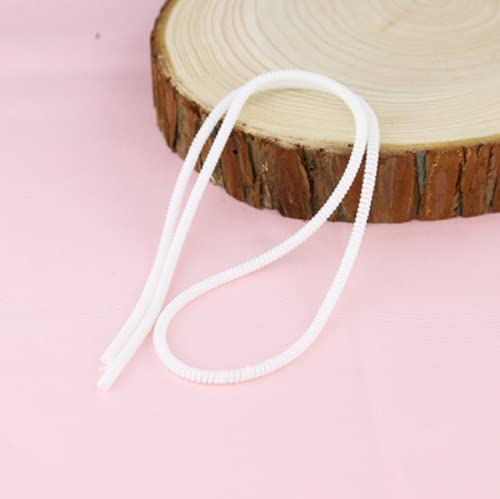 Image of Spiral Cable Protector, Data Cable Protective Sleeve, Headphone Saver, Charger Protective Cover, Wire Repair /Strain Relief Cable Wrap Tube for USB Data Cable Headphone Cable (2White)