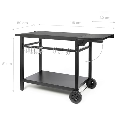 Bandeja extensible de 85 a 115 cm en soporte para plancha Livoo 6