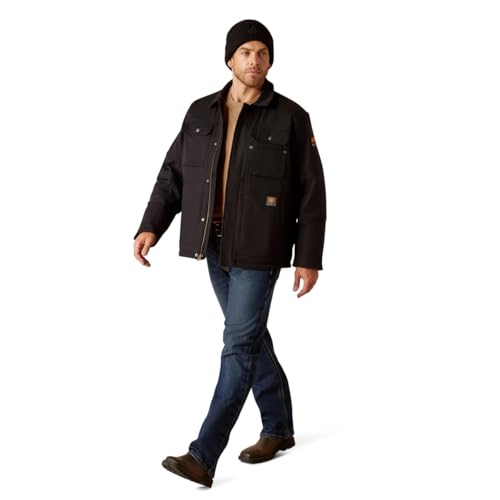 Image of ARIAT Men's Rebar DuraCanvas Sherpa-Lined Coat