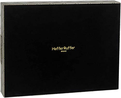 Faux Leather Rectangular Elegant Food Serving Tray with Handles for Ottoman Restaurant Home, Silver Grey, 16.2 x 12.2 x 2 inches
