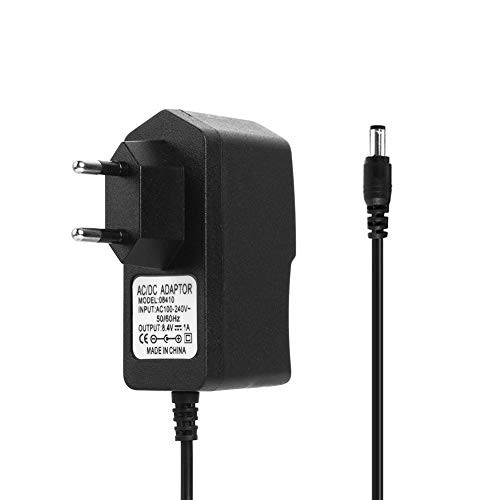 Adaptador de Fuente de Alimentación, Everpert 8.4V 1A 18650 Cargador de Batería de Litio DC5.5mm Adaptador de Corriente Cargador (UE)