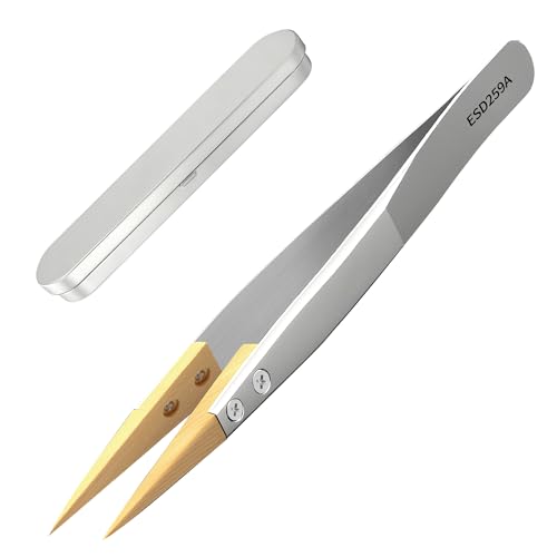 Boxwood Pointed Tweezers Precision Anti-Magnetic Tweezers Lightweight High-End Pointed for Watch Repair Ideal for Watch Maintenance