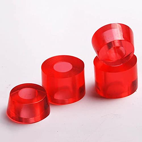 kowaku 4X 2 Sets Skateboard Truck High Elastic PU Longboard Bushings Gasket Shock Pad Plate Accessories Many Colors Durometers