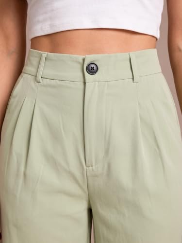 Image of Womens NS Lycra Korean High Waist Straight Pants