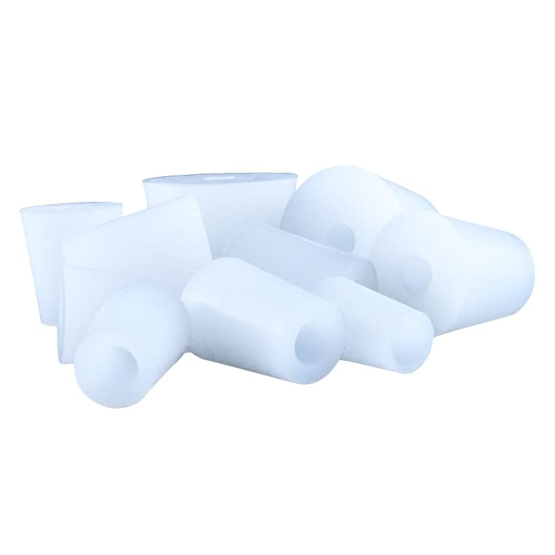 GatherTOOL 1Pc Food Grade Silicone Fermenter Cover Plug 8mm with Hole for Airlock Valve Brew Wine Rubber Fermenting Lids Fermenting (Color : with Holes-3, Size : 1Pc)