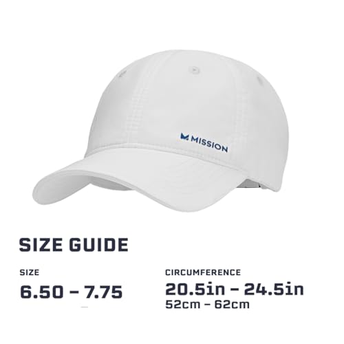 Image of MISSION Cooling Performance Hat, Unstructured Low-Profile Adjustable Fit - UPF 50 - for Running, Workouts & Outdoors