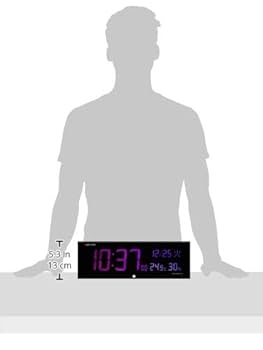 Amazon.co.jp: リズム(RHYTHM) 大型 掛け時計 電波時計 デジタル