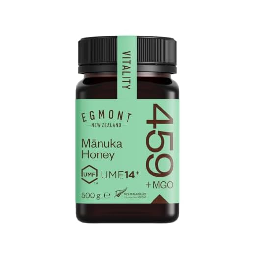 Egmont Honey Manuka Honig 459+ MGO 14+ UMF 500g | Zertifizierter MGO- und UMF-Inhalt | Roher Honig 100% Natürlich | Hergestellt in Neuseeland