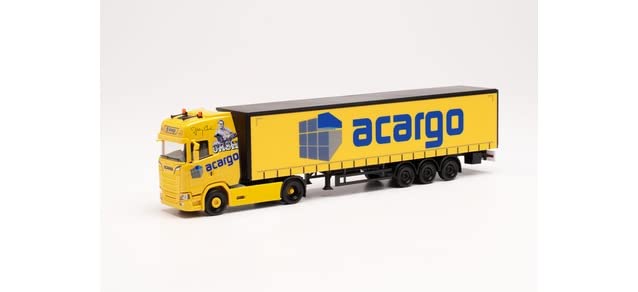 Herpa 314763 Scania CS20 HD Canvas Semirimorchio acargo/Johnny Cash