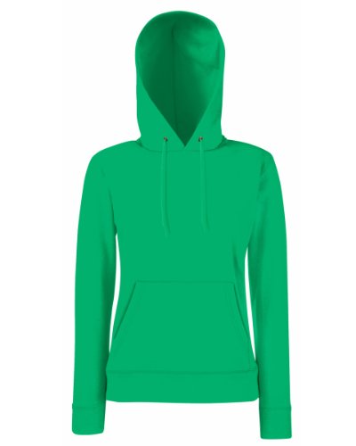 Fruit of the Loom - Lady-Fit Hooded Sweat L,Kelly Green