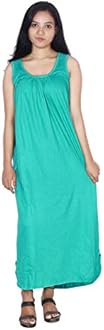 Rylie Women's Cotton Fabric Long Nighty Slip/Chemise - Full Length Camisole for Women - Plus Size Nighty - Kurti Slip