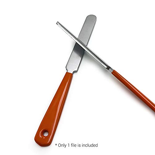 Henniu Lima de traste de guitarra de aço inoxidável com cabo Ferramenta de reparo de guitarra Ferram