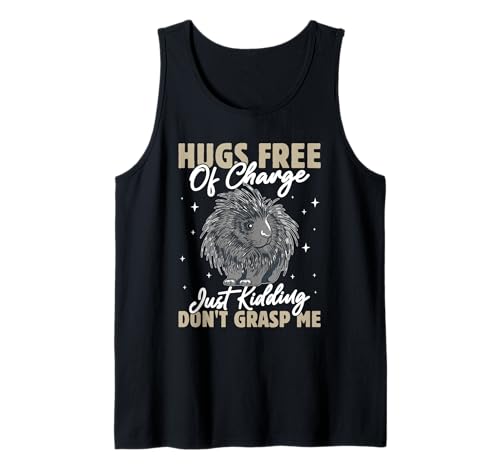 Stachelschwein HUGS Free of Charge Lustiges Stachelschweine Tank Top