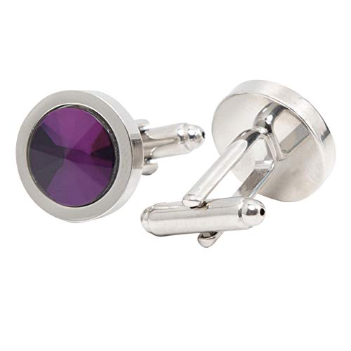 Mancuernillas Dobell Hombre Círculo Morado Formal miniatura 2