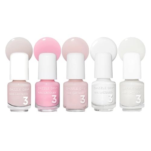 Dazzle Dry Mini Flight - French Manicure - 5 Mini Lacquers