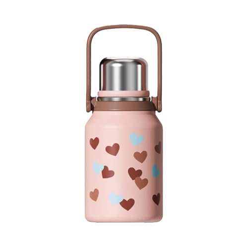 1000ml / 34oz, Taza Acero Inoxidable, Termos para Cafe, Sellado y A Prueba de Fugas, Práctico, Portátil e Ideal para Regalar(Pink)