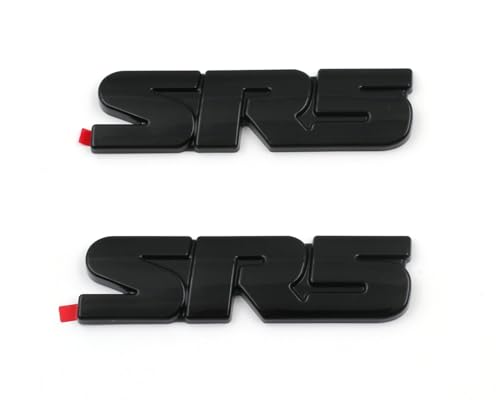 Image of 2PCS Gloss Black SR5 Emblem Overlay Badge for Tacoma Tundra 4RUNNER Sequoia (Gloss Black)