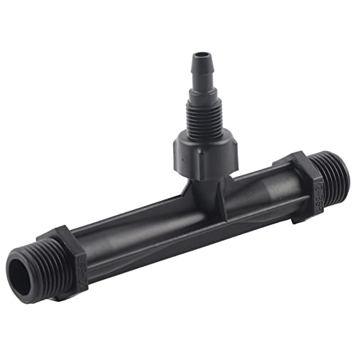 Joyzan Irrigation Venturi, 1/2inch Garden Fertilizer Mixer Injector Switch Water Tub Agriculture Systems POM Plastic Device Equipment Tool Patio Lawn Greenhouse Spa Cold Plunge Hot Tub Outdoor Farm