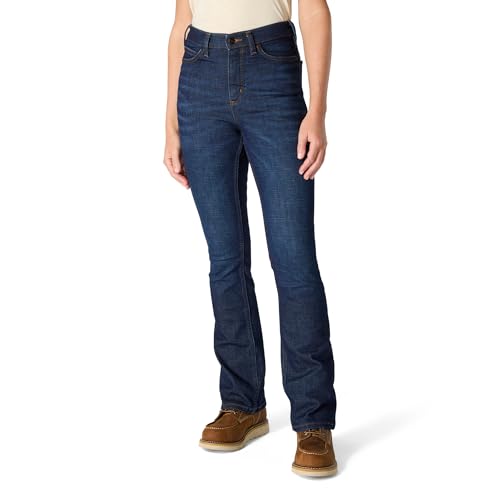 Carhartt Jeans Femme The Tiller Taille Haute Bootcut Performance Denim Orage 24
